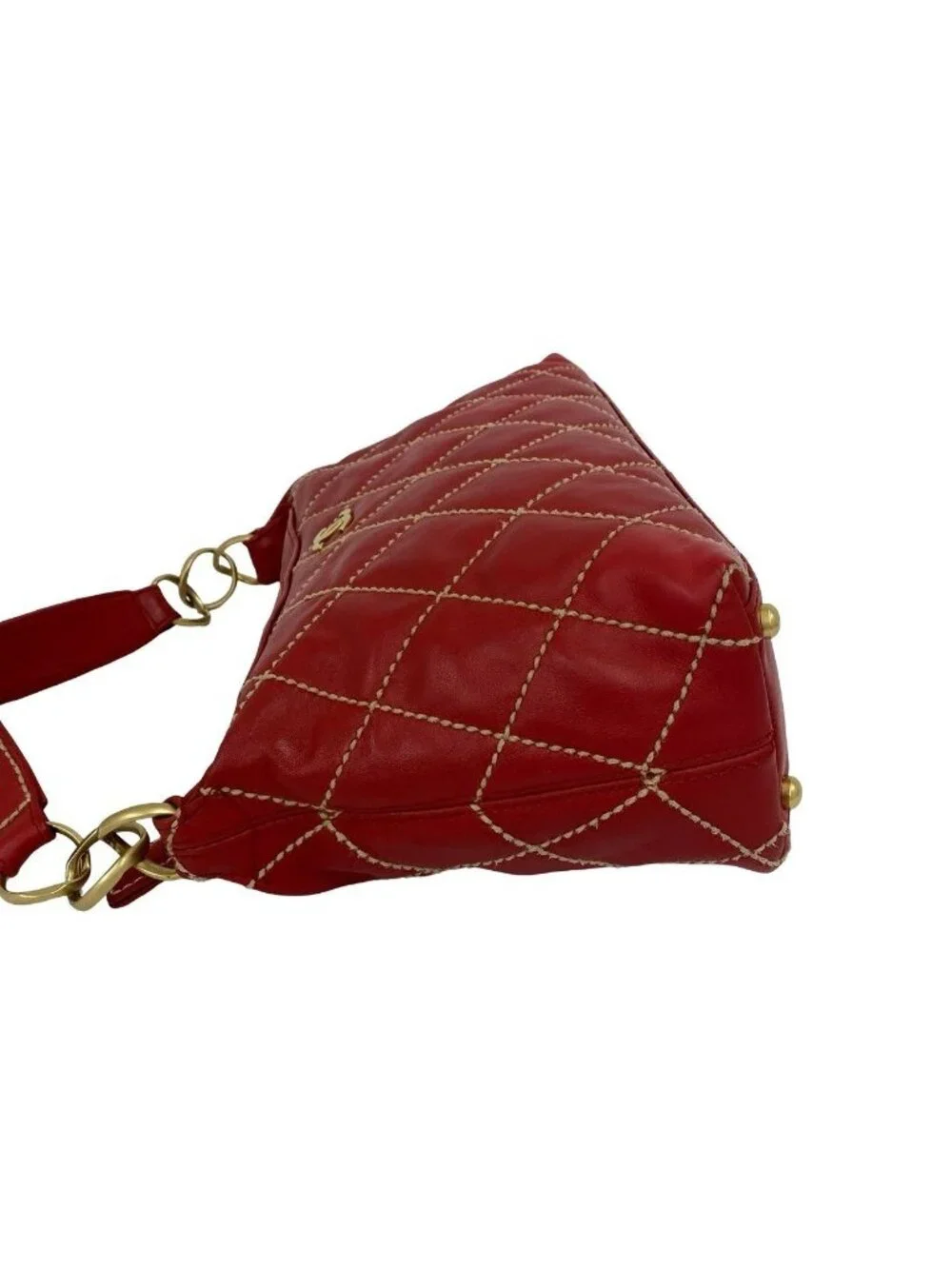 Chanel CC Logo Wild Stitch Lambskin Handbag